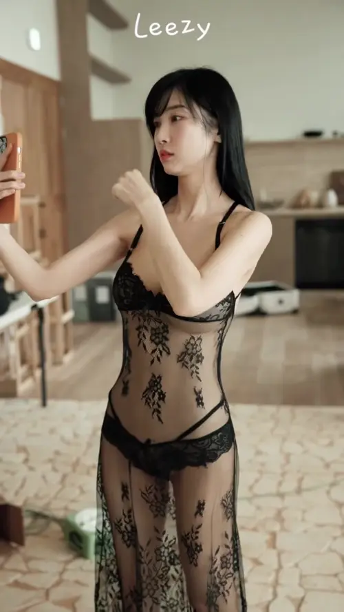 시스루 롱슬립 이해인