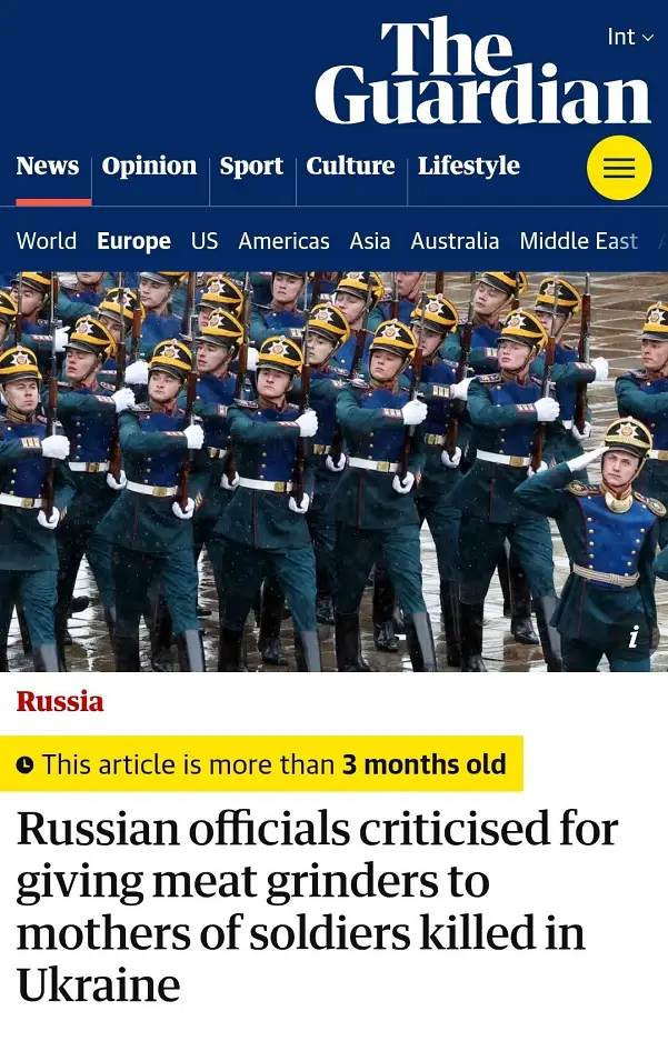 전쟁터에서 죽은 자식들을 위로하기 위해 어머니들에게 소소한 선물준 러시아