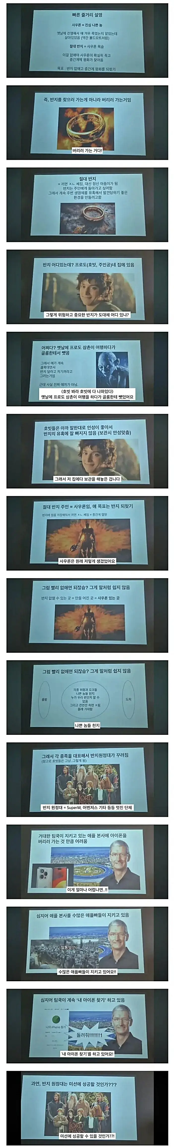 의외로 정확한 반지의 제왕 요약